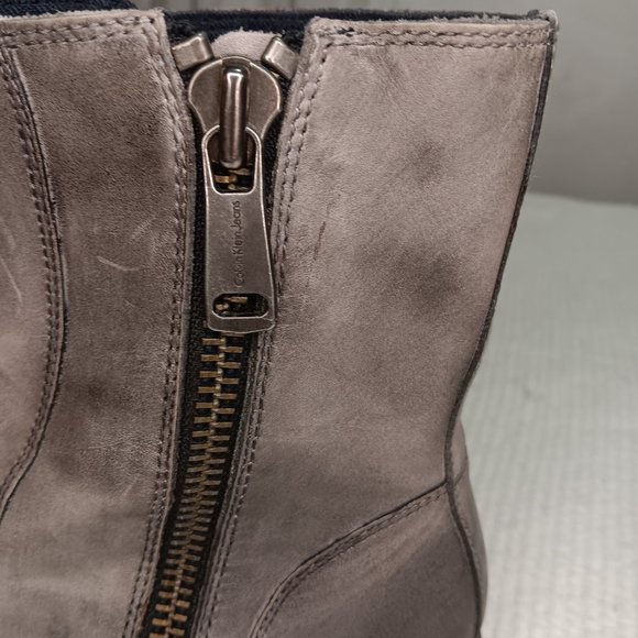 Calvin Klein men's  * GRAY *boots size 44/ US 11 - Picture 9 of 16
